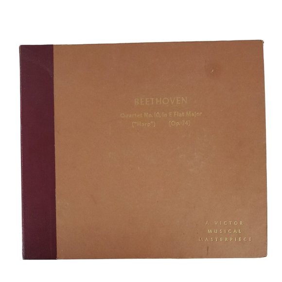 Beethoven “Quartet No. 10, in E Flat Major  (Harp) (Op. 74)” Victor Set # M-467 - Picture 1 of 14